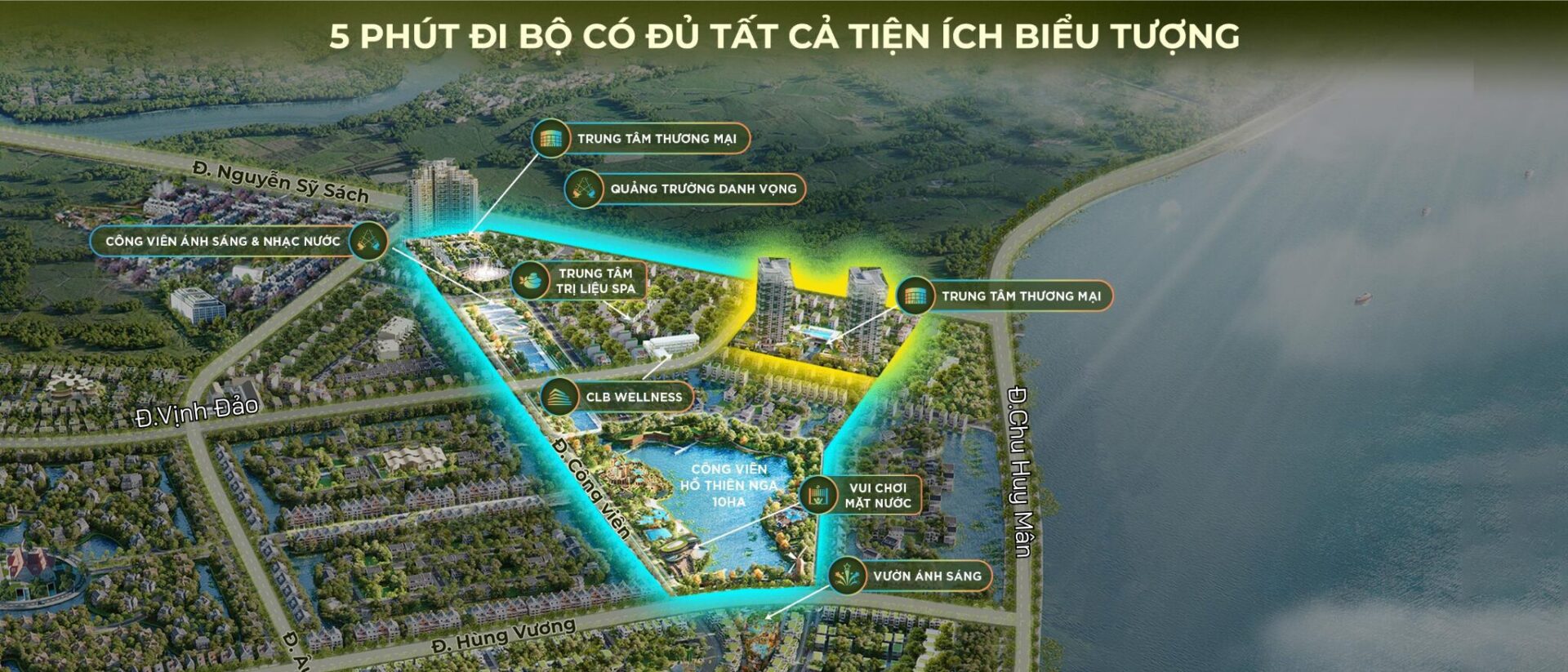 Vị trí Seaview Residences dễ dàng và thuận tiện di chuyển đến hệ thống tiện ích nội khu kế cận