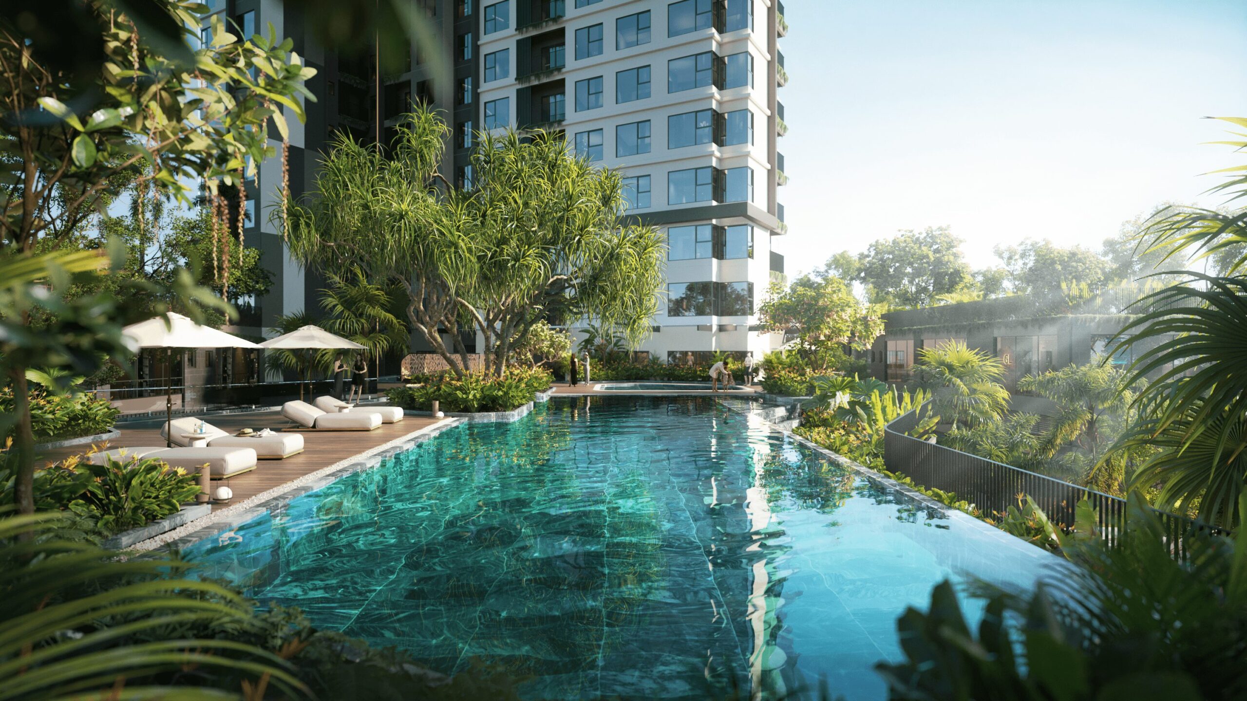 Bể bơi điện phân muối Seaview Residences mang đến trải nghiệm nghỉ dưỡng 365 ngày cho cư dân
