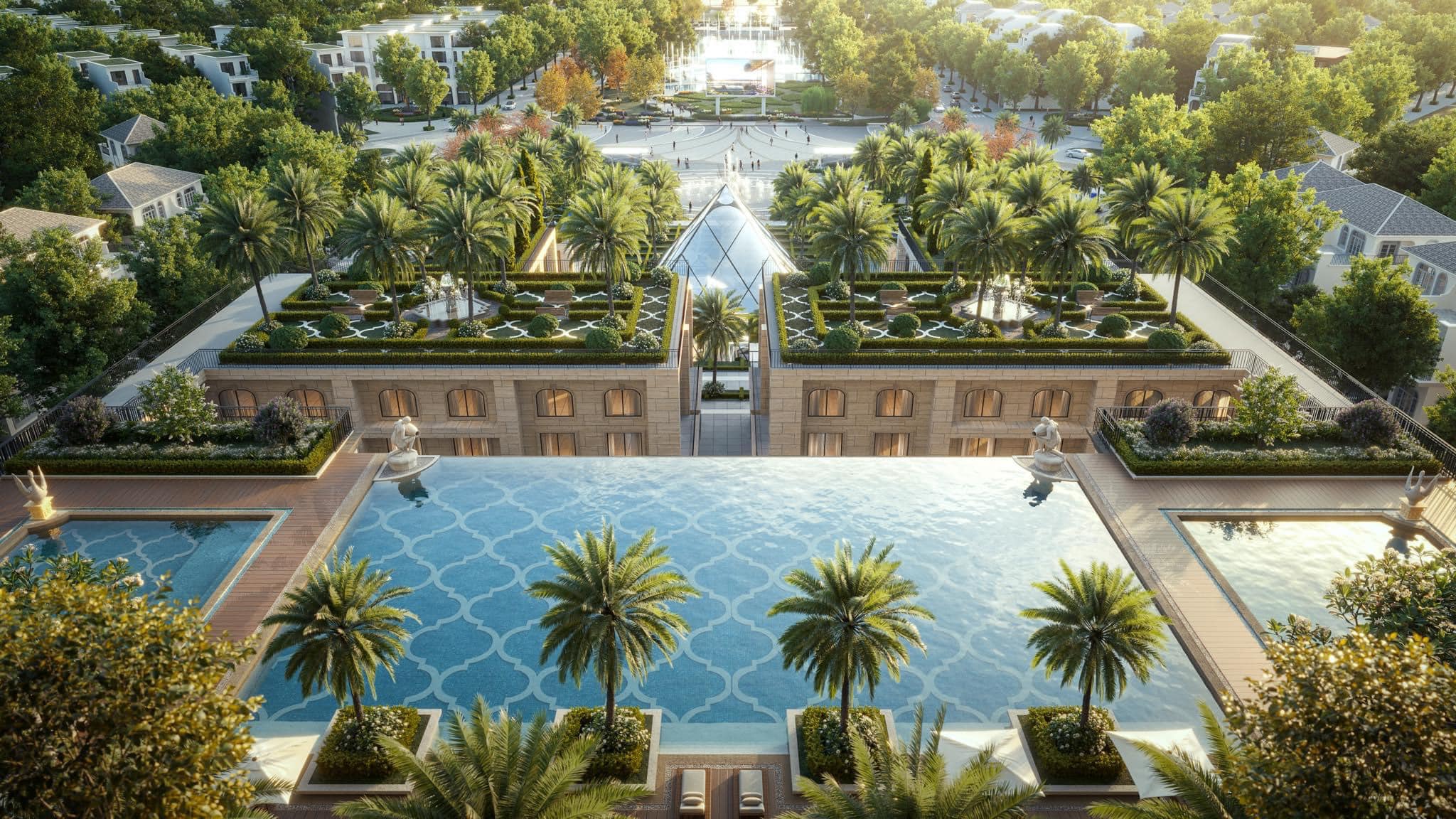 Tầm view đắt giá của bể bơi vô cực Central Park Residences