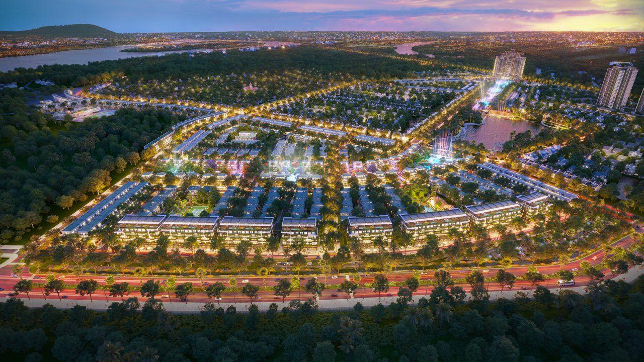 Phối cảnh phân khu The Plaza về đêm