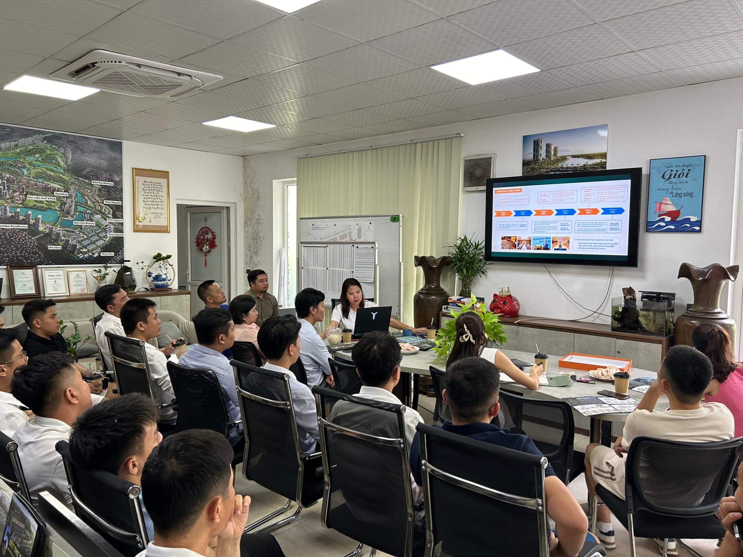 Hoạt động đào tạo của Thành Phố Xanh Land sau chương trình sitetour