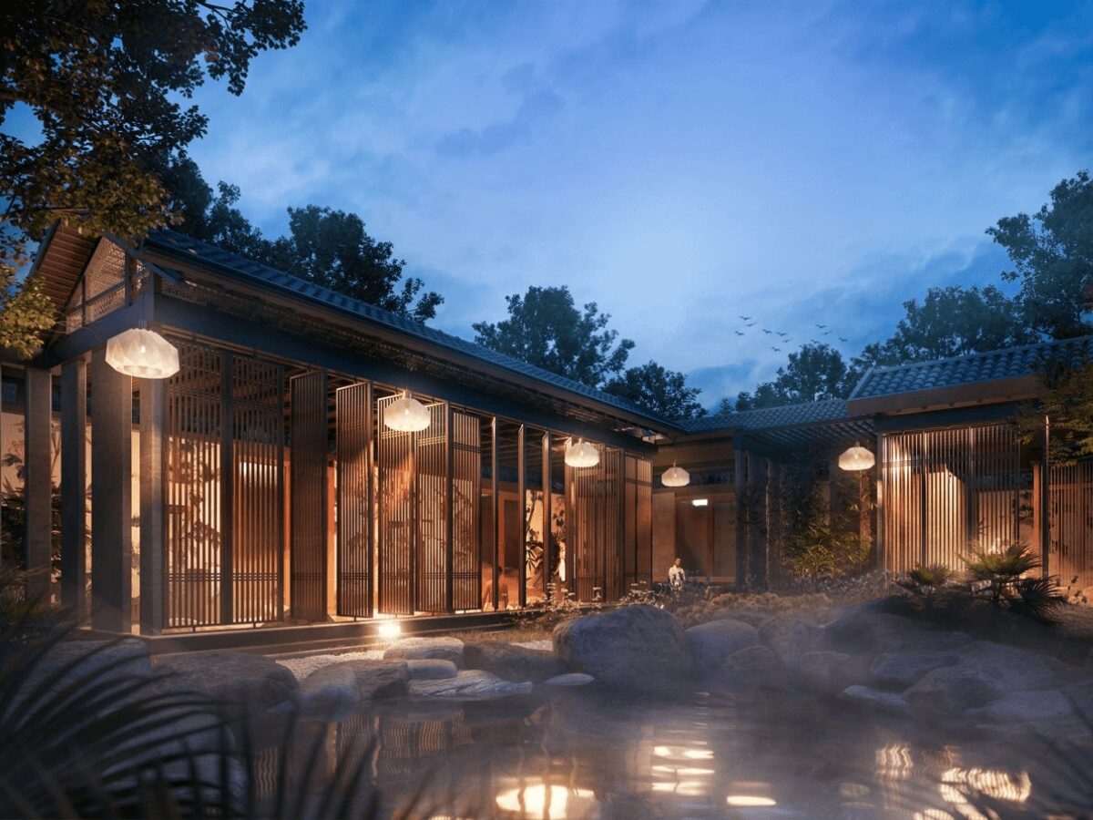 Bể khoáng tại Onsen Clubhouse