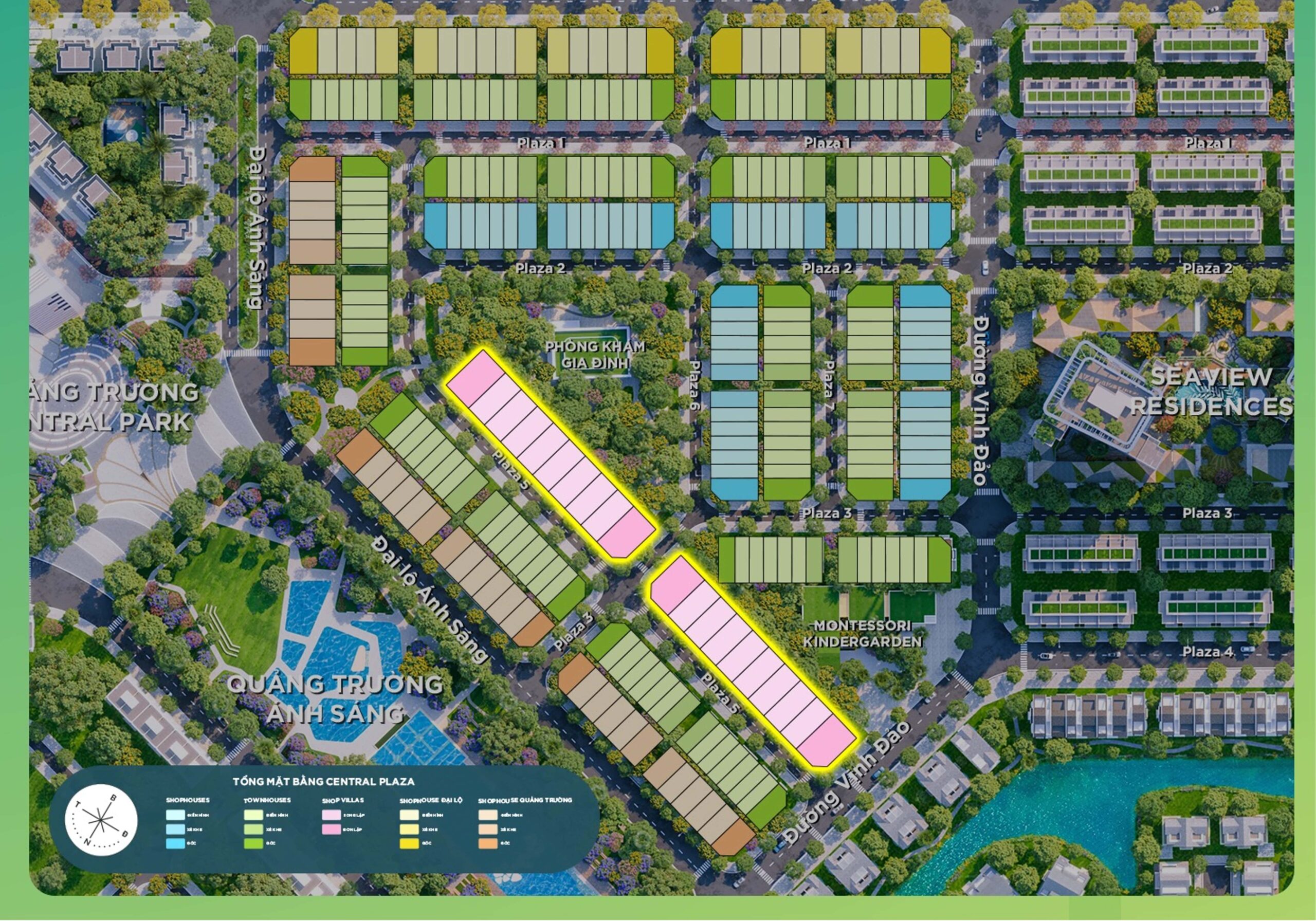 Shop Villas tại Central Plaza sở hữu số lượng vô cùng hữu hạn chỉ 20 căn