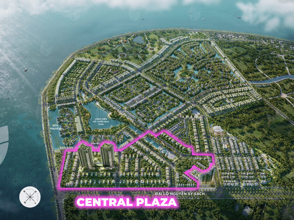 Phân khu Central Plaza dễ dàng tiếp cận với khách hàng vãng lai từ 2 trục đường Nguyễn Sĩ Sách và Chu Huy Mân