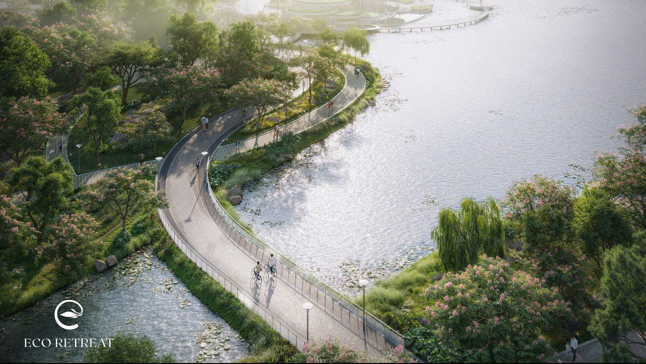 Hồ Thiên Nga tại Eco Retreat rộng 12ha