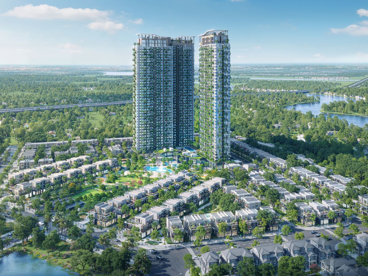 Phân khu Sky Retreat sở hữu đa dạng loại hình sản phẩm với 1170 căn hộ cao tầng và 221 căn thấp tầng