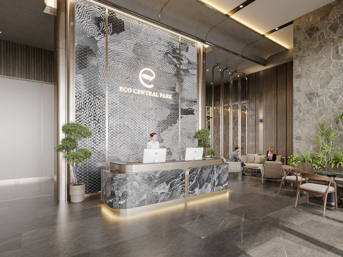 Sảnh đón sang trọng tại Swanlake Residences